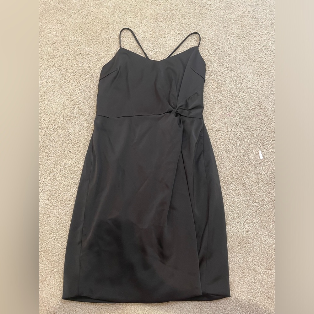Altard state black open back dress